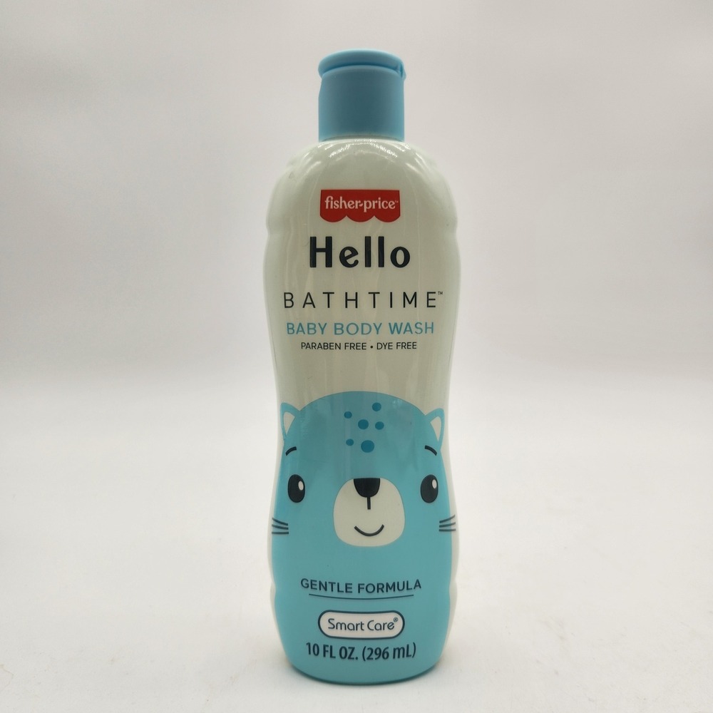 NWT Fisher-Price Hello Bathtime Baby Body Wash 10oz Gentle Paraben Dye Free